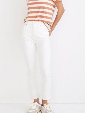 Madewell The Curvy Perfect Vintage Jeans White 26P